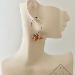 Moonstone Earrings In Sterling Silver