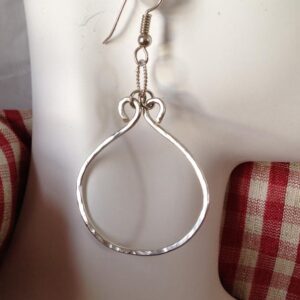 Detailed Hoop Earrings In Sterling Silver