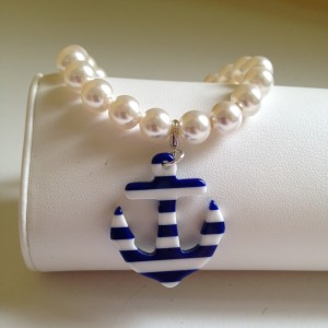 Pearl Anchor Clara Stretch Bracelet