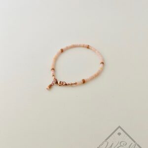 Pink Opal Bracelet In Rose Gold Filled
