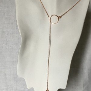 Minimalist Necklace In Rose Gold Filled