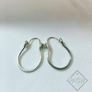 Small Hoop Earrings In Sterling Silver