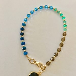 Rainbow Onyx Estelle Bracelet In 14K Yellow Gold