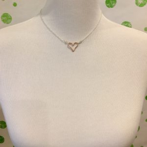 Heart Pendant Necklace In Rose Gold Filled