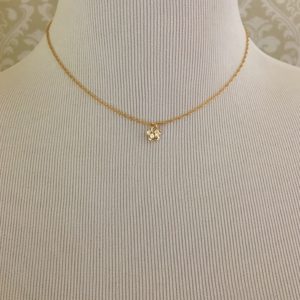 Gold Flower Choker Necklace