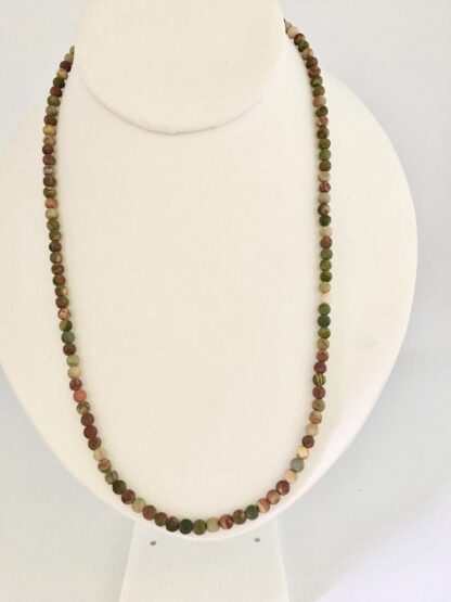 Red Creek Jasper Necklace In 14K Yellow Gold Filled - Image 2