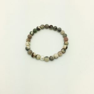 Porcelain Jasper Clara Stretch Bracelet