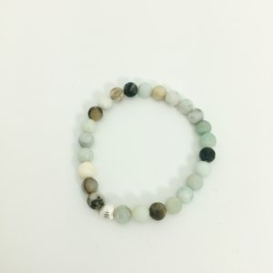 Black Gold Amazonite Clara Stretch Bracelet