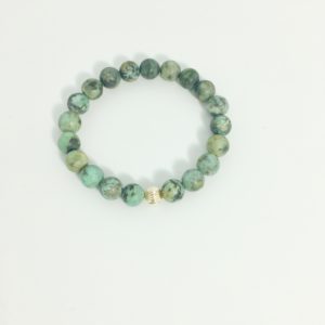 African Turquoise Clara Stretch Bracelet