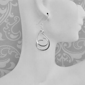 Double Dangle Earrings In Sterling Silver