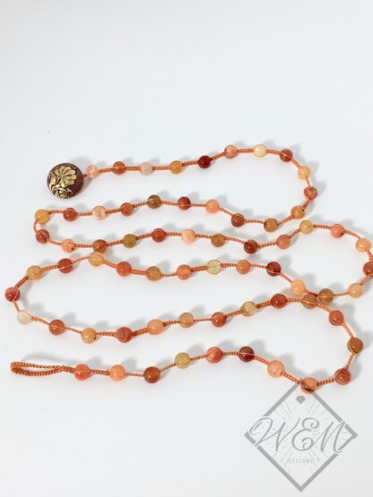 Carnelian Tiffany Flower Wrap Bracelet - Image 2