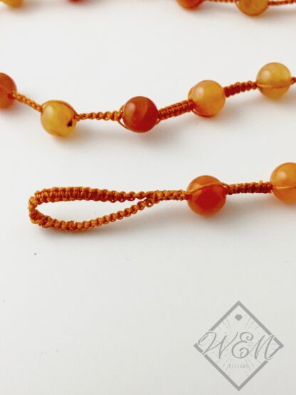 Carnelian Tiffany Flower Wrap Bracelet - Image 4