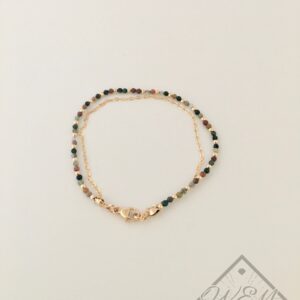 Fancy Jasper Eloise Bracelet In 14K Yellow Gold Filled