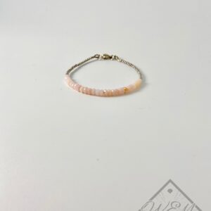 Pink Opal Isabelle Bracelet In 14K White Gold