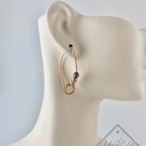 Rainbow Drop Earrings In 14K Yellow Gold Filled