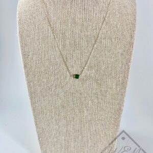 Bella Jade Pendant Necklace In Sterling Silver