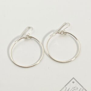 Jane Hoop Earrings In Sterling Silver
