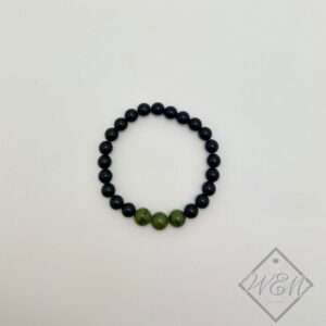 Black Onyx Jade Aaron Stretch Bracelet