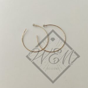 Open Hoop Earrings In Yellow Gold Filled