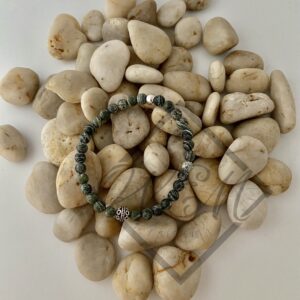 Green Zebra Jasper Aaron Stretch Bracelet