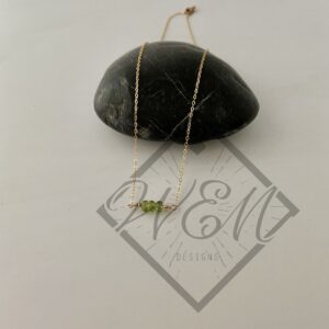 Peridot Georgia Necklace In 14K Yellow Gold Filled
