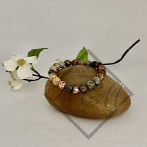 Rocky Butte Jasper Clara Stretch Bracelet