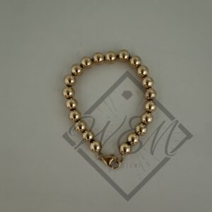 Bright Bead Bracelet In 14K Yellow Gold Filled