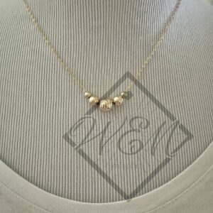 Bright Bead Necklace In 14K Yellow Gold Filled