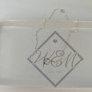 Round Wavy Link Long/Short Necklace In Sterling Silver