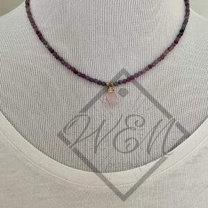 Ruby Rose Quartz Necklace