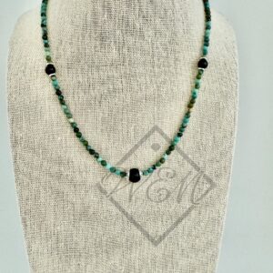 Hubei Turquoise Blue Martix Aaron Necklace